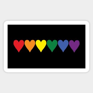 Small Pride Hearts Sticker